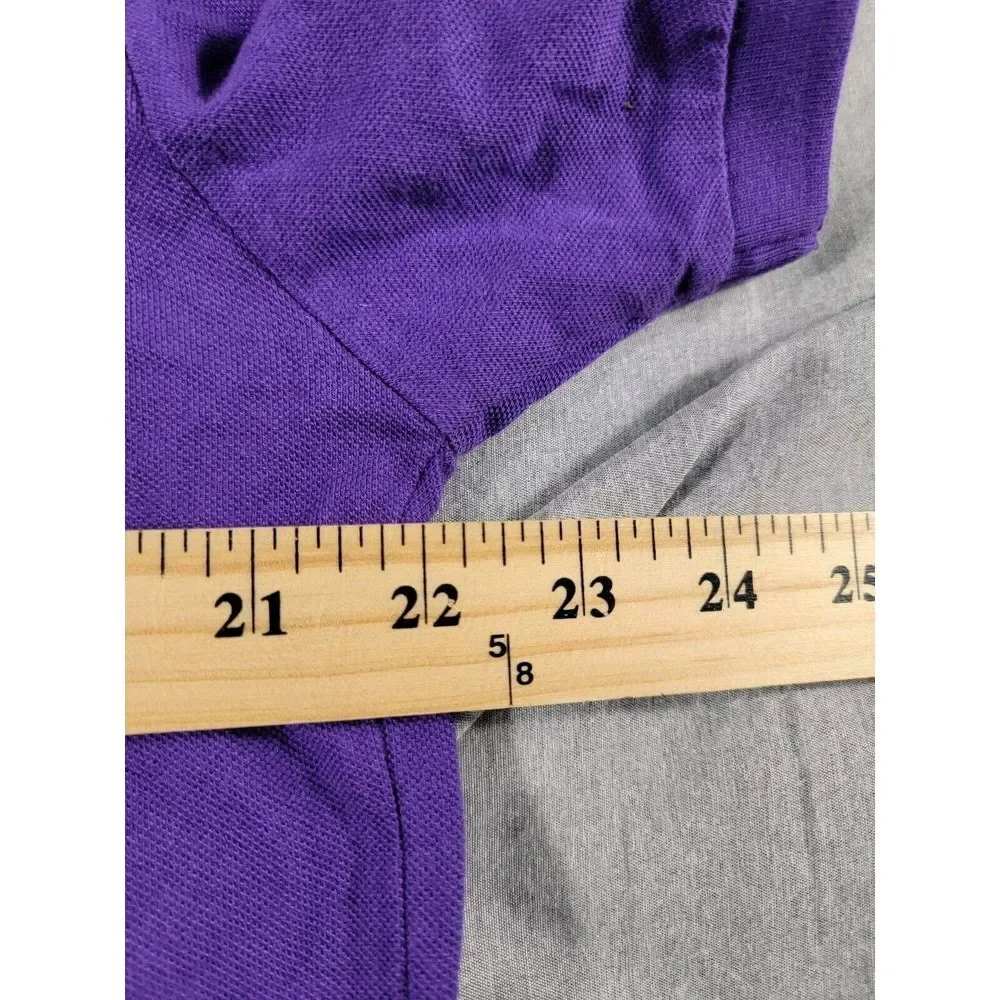 Polo Ralph Lauren Custom Fit Purple Big Riders Logo Mens‎ Large Short Sleeve